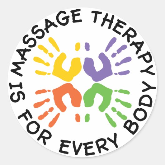 Massagetherapie is voor elk lichaam Stickers (Voorkant)