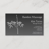Massagetherapie Japanse bamboe gradiënt Visitekaartje (Voorkant)