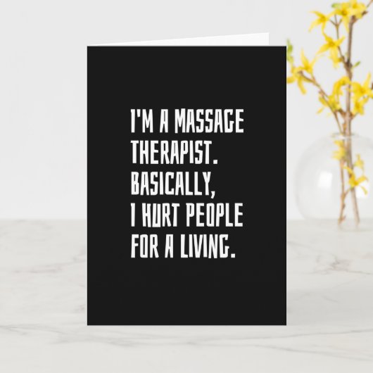 Massagetherapie Kaart (Gele Bloem)