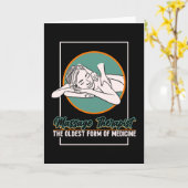 Massagetherapie Kaart (Gele Bloem)