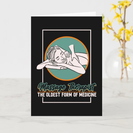 Massagetherapie Kaart (Gele Bloem)