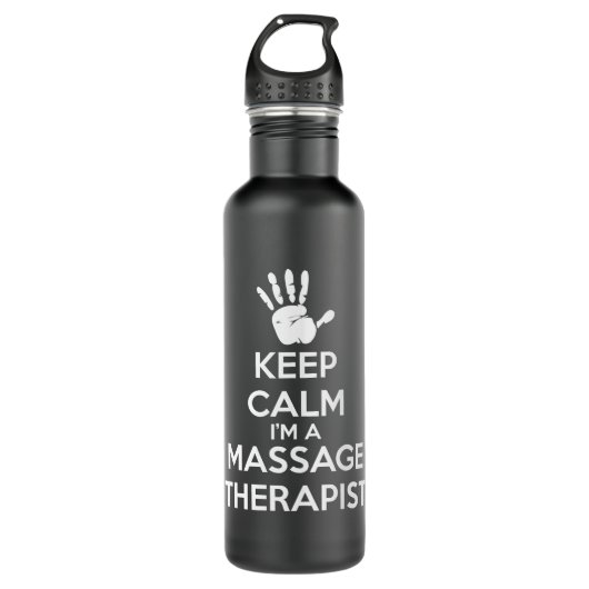 Massagetherapie - Kalm houden Waterfles (Voorkant)