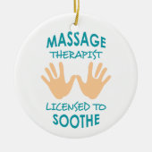 Massagetherapie Keramisch Ornament (Voorkant)