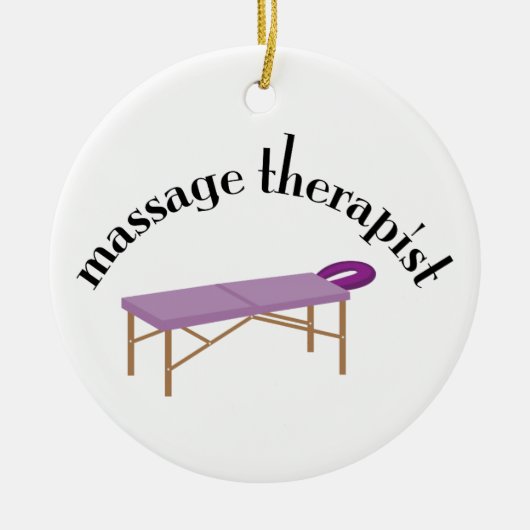 Massagetherapie Keramisch Ornament (Voorkant)