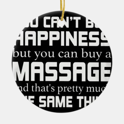 Massagetherapie Keramisch Ornament (Voorkant)