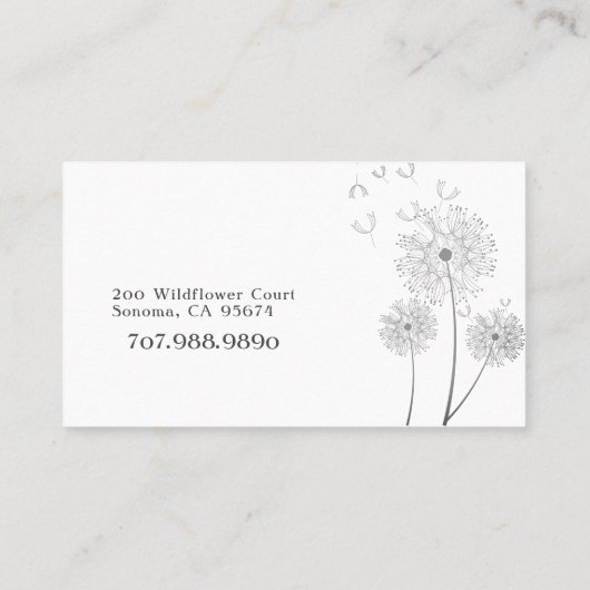 Massagetherapie Klantenkaartje (Achterkant)