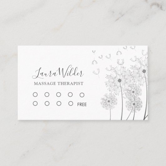 Massagetherapie Klantenkaartje (Voorkant)
