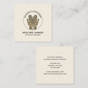 Massagetherapie Klassieke Crème Visitekaartje
