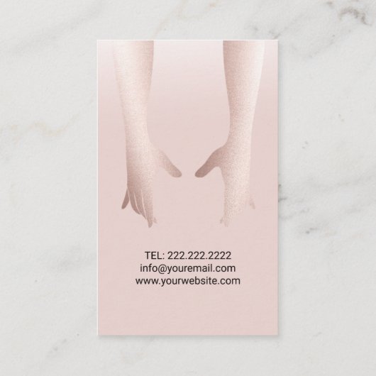 Massagetherapie Lichaamsverzorging Gezondheid Spa  Visitekaartje (Achterkant)