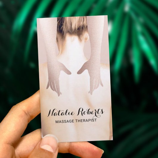 Massagetherapie Lichaamsverzorging Gezondheid Spa Visitekaartje