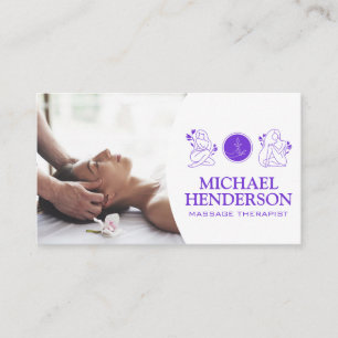 Massagetherapie Logo voor de gezondheid van scho Visitekaartje
