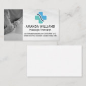 Massagetherapie | Logo voor geneesmiddelen tegen r Visitekaartje (Voorkant / Achterkant)