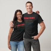 Massagetherapie lost problemen  op t-shirt (Unisex)