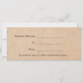  massagetherapie Lotus Gift Certificates (Achterkant)