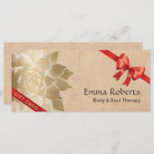  massagetherapie Lotus Gift Certificates (Voorkant / Achterkant)