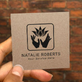 Massagetherapie Lotus Healing Handen  Kraft Vierkante Visitekaartje