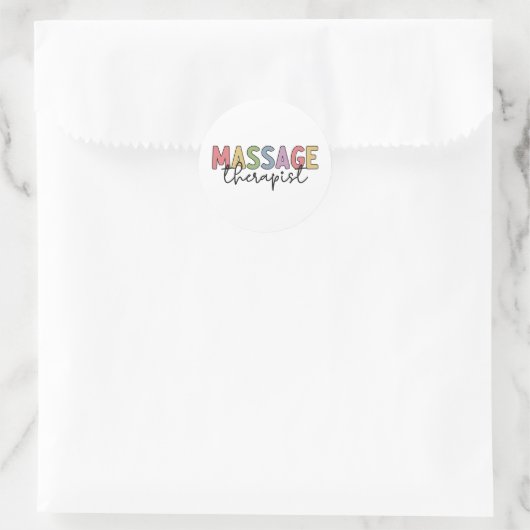 Massagetherapie | Massagetherapie Ronde Sticker (Tas)