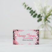 Massagetherapie - massagetherapie visitekaartje (Staand voorkant)