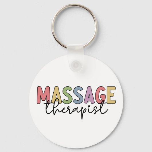 Massagetherapie | Massagetherapiecadeautjes Sleutelhanger (Voorkant)