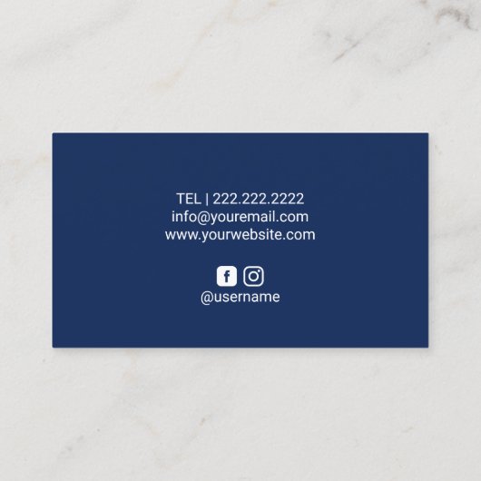 Massagetherapie met Blue Lotus Flower Yoga Instruc Visitekaartje (Achterkant)