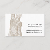 Massagetherapie met chiropractor visitekaartje (Achterkant)