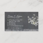 Massagetherapie met Grayscale Dandelion Visitekaartje (Achterkant)