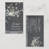 Massagetherapie met Grayscale Dandelion Visitekaartje (Voorkant / Achterkant)