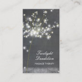 Massagetherapie met Grayscale Dandelion Visitekaartje (Voorkant)