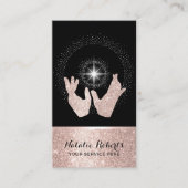 Massagetherapie met Reiki Spa Roos Gold Healing Ha Visitekaartje (Voorkant)