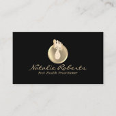 Massagetherapie met voet Black Gold Reflexology Sp Visitekaartje (Voorkant)
