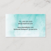 Massagetherapie met Waterverf van voetReflexology  Visitekaartje (Achterkant)