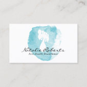 Massagetherapie met Waterverf van voetReflexology  Visitekaartje (Voorkant)