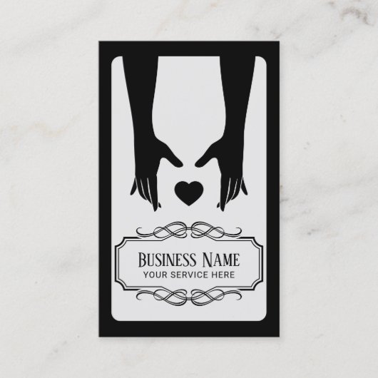 Massagetherapie Minimale helende handen  Visitekaartje (Voorkant)