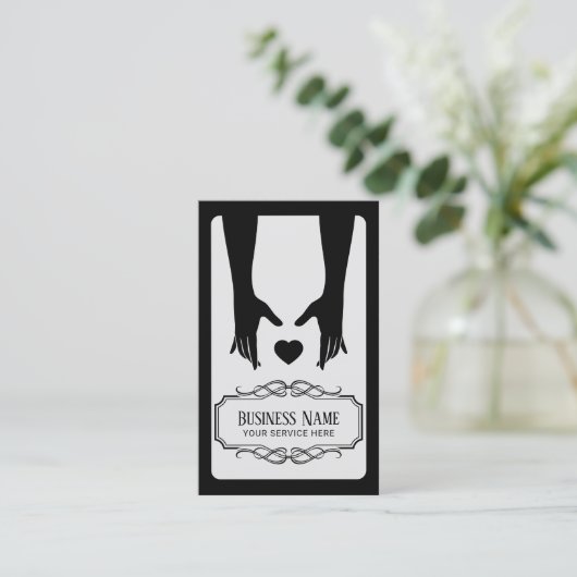 Massagetherapie Minimale helende handen  Visitekaartje (Staand voorkant)