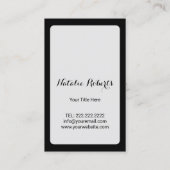 Massagetherapie Minimale helende handen  Visitekaartje (Achterkant)