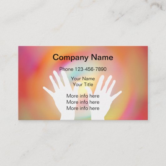 Massagetherapie Modern Design Visitekaartje (Voorkant)