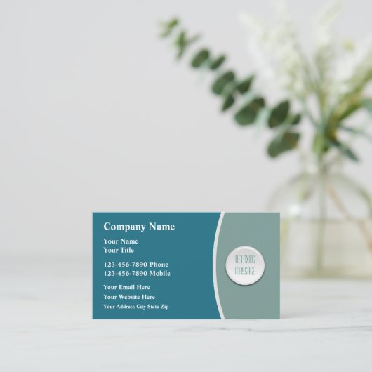 Massagetherapie Modern Visitekaartje Design (Staand voorkant)