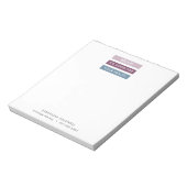 Massagetherapie Moderne strepen Label lijn Notitieblok (Linkerzijde)