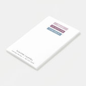 Massagetherapie Moderne strepen Label lijn Post-it® Notes (Schuin)