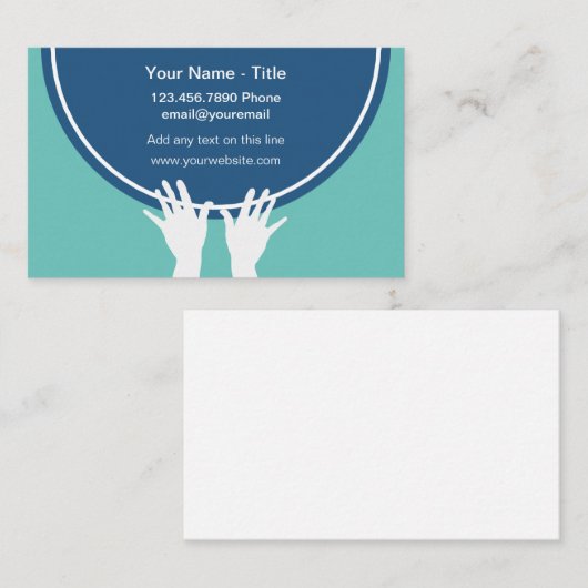 Massagetherapie Moderne Visitekaartjes (Voorkant / Achterkant)