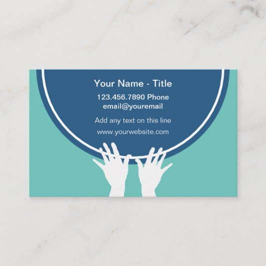 Massagetherapie Moderne Visitekaartjes (Voorkant)