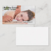 Massagetherapie | Moordoptijd vrouwen Visitekaartje (Voorkant / Achterkant)