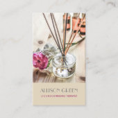 Massagetherapie Natuurlijke Essentiële Olie Aromat Visitekaartje (Voorkant)