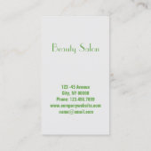 Massagetherapie Natuurlijke Essentiële Olie Aromat Visitekaartje (Achterkant)