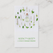 Massagetherapie Natuurlijke Essentiële Olie Aromat Visitekaartje (Voorkant)