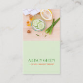 Massagetherapie Natuurlijke Essentiële Olie Aromat Visitekaartje (Voorkant)