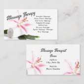 Massagetherapie/orchidee Visitekaartje (Voorkant / Achterkant)