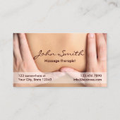 Massagetherapie Professionele Therapie Benoeming Afsprakenkaartje (Voorkant)