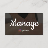 Massagetherapie QR Code Integratie Visitekaartje (Achterkant)