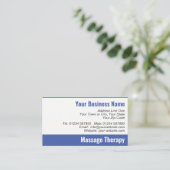 Massagetherapie QR Code Visitekaartje (Staand voorkant)